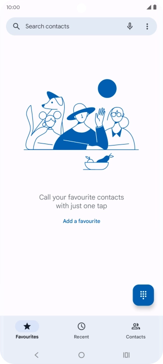 Press the menu icon.