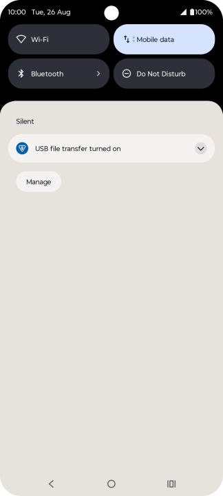 Press the drop down list.