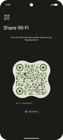 Place the QR code inside the camera frame on the other device to scan the code.