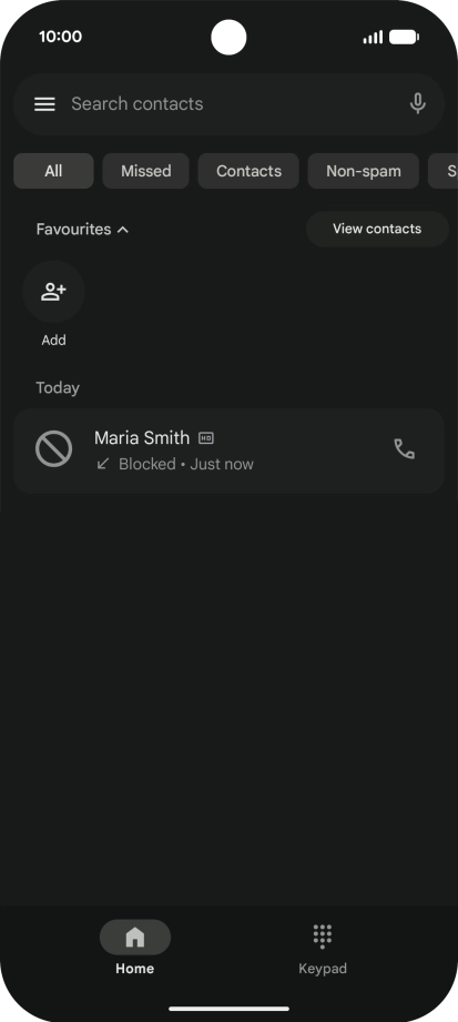 Slide your finger upwards starting from the bottom of the screen to return to the home screen.