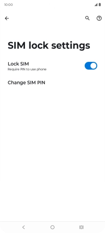 Press Change SIM PIN.