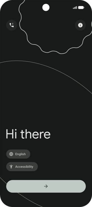 Press Accessibility and follow the instructions on the screen to select the required settings.