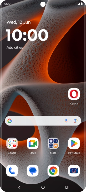 Press the call icon.