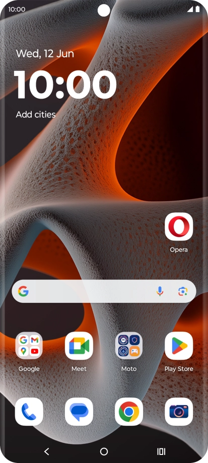 Press the call icon.