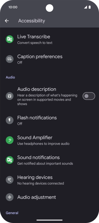 Press the required category below 