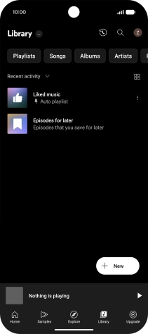 Press the drop down list.