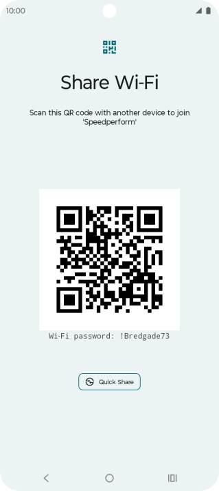 Place the QR code inside the camera frame on the other device to scan the code.