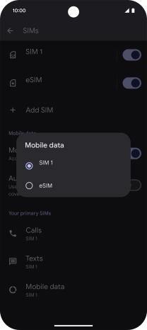 Press the required price plan.