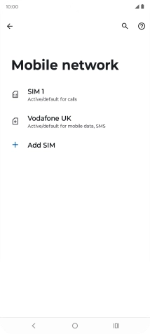 Press the required eSIM.