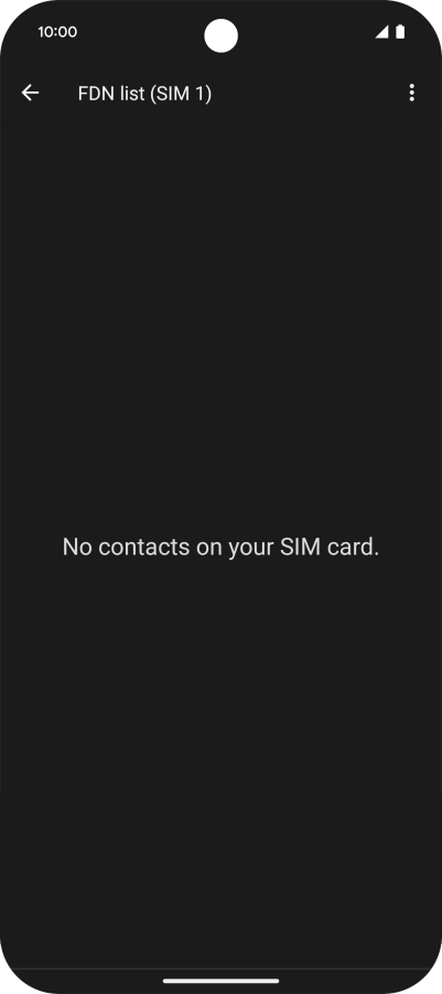 Press the menu icon.