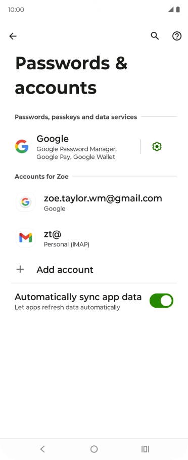 Press the Home key to return to the home screen.