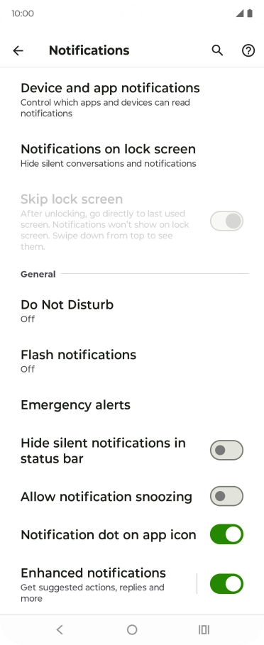 Press Do Not Disturb.
