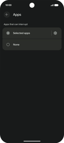Press the settings icon.
