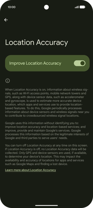 If you press the indicator next to 