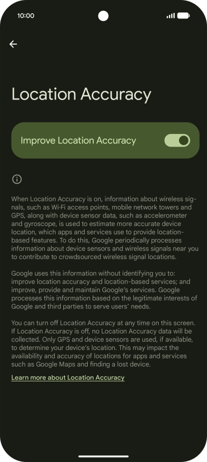 If you press the indicator next to 