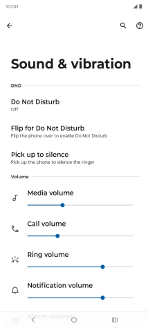 Press Do Not Disturb.