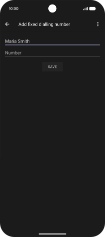 Press Number and key in the required phone number.