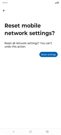 Press Reset settings.