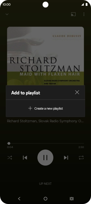 Press Create a new playlist.