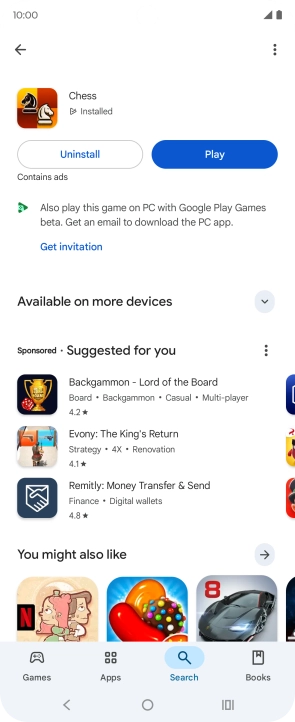 Press the Home key to return to the home screen.