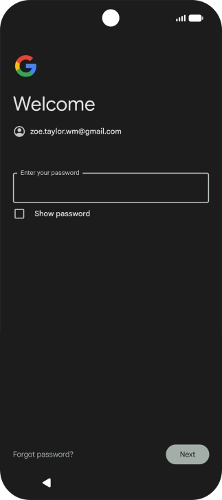 Press the field below 