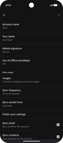 Press Account name and key in the required name.