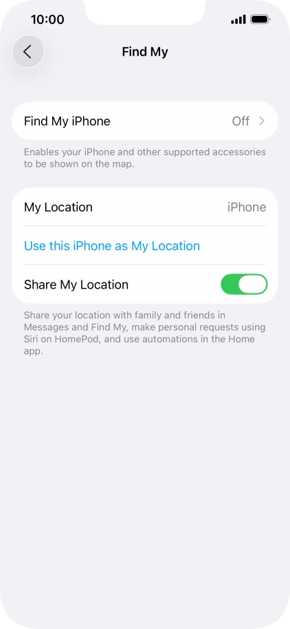 Press Find My iPhone.