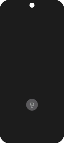 Place your finger on the fingerprint sensor to unlock your phone.