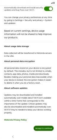 Press Accept & continue.