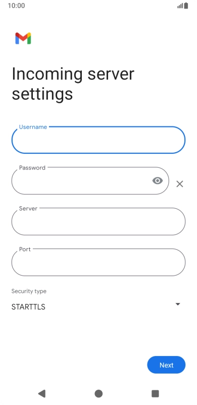 Press the field below 