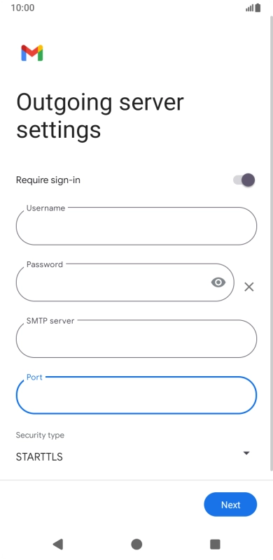 Press the drop down list below 