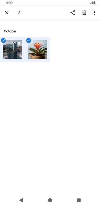 Press the share icon.