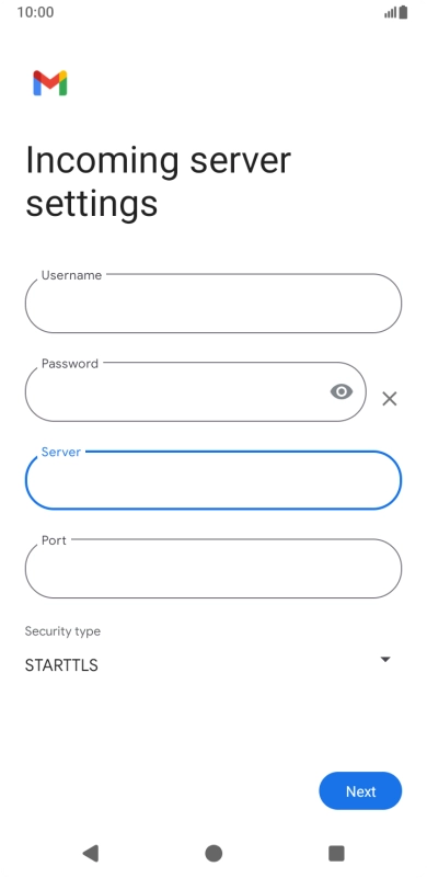 Press the field below 