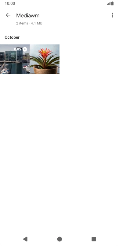 Press and hold the required picture or video.