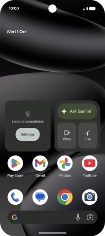 Press the message icon.