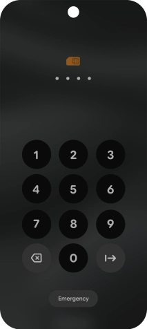 Key in the new PIN again and press arrow right.