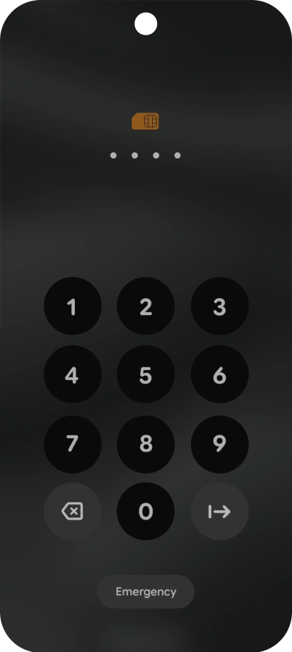 Key in the new PIN again and press arrow right.