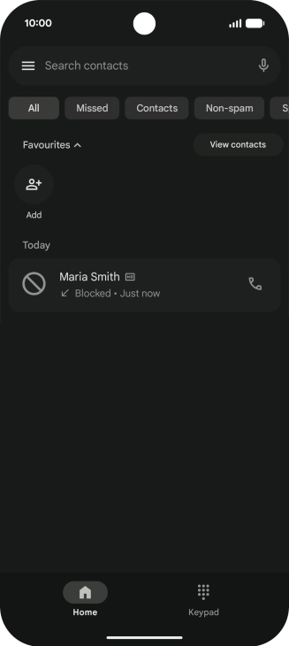 Slide your finger upwards starting from the bottom of the screen to return to the home screen.
