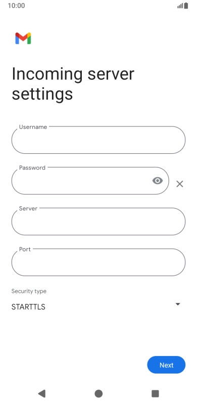 Press the field below 