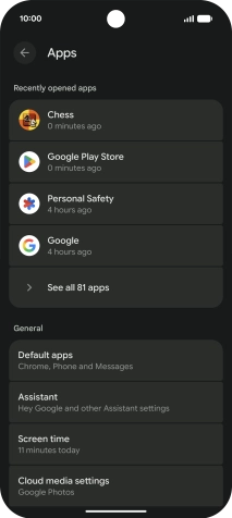 Press See all apps.
