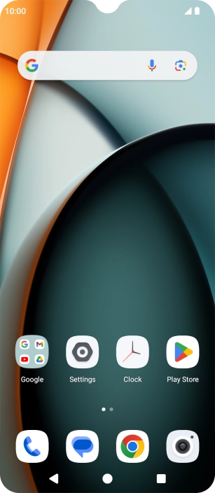 Slide two fingers downwards starting from the top of the screen.