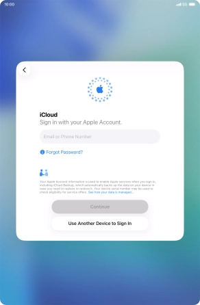 Press Email or Phone Number and key in the username for your Apple Account.