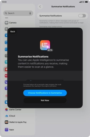 If you turn on the function, follow the instructions on the screen to select more settings.