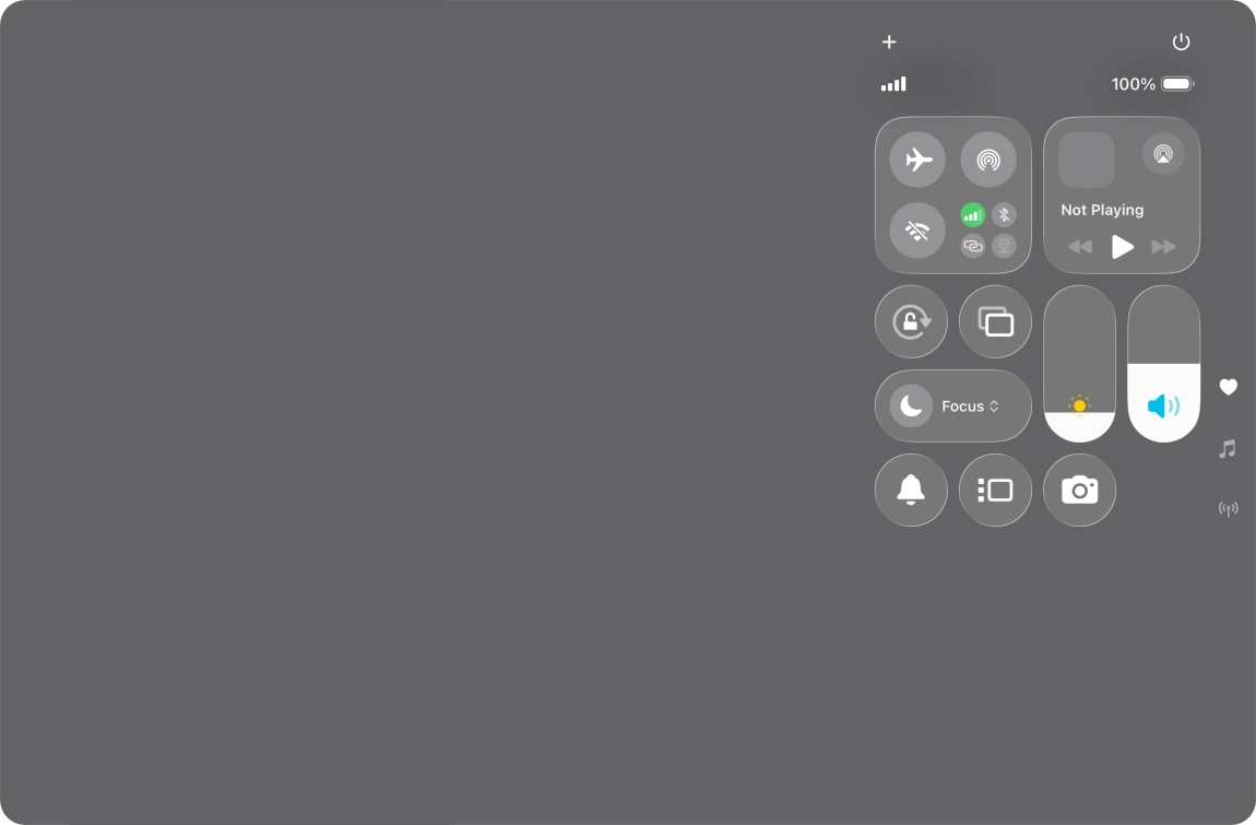 Press and hold the multitasking icon.
