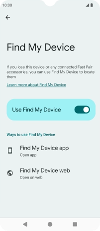 Press the Home key to return to the home screen.