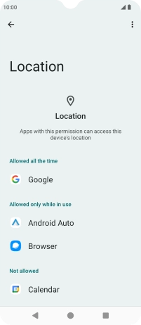 Press the required app.