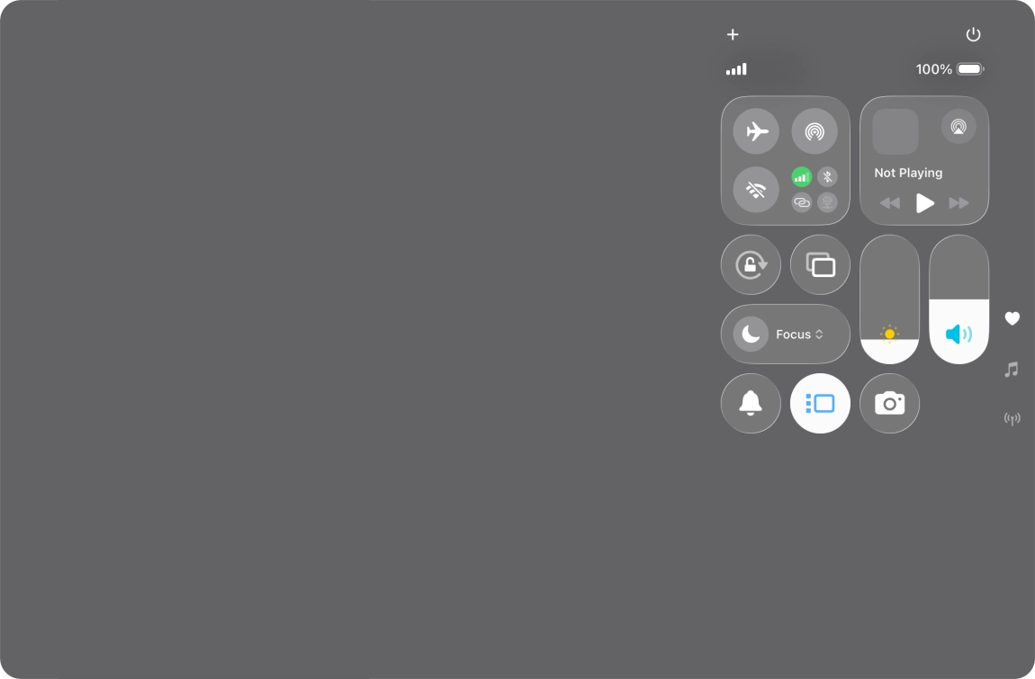 Press anywhere on the screen.