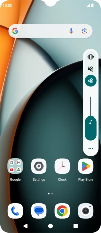 Press the silent mode icon to turn on the function.