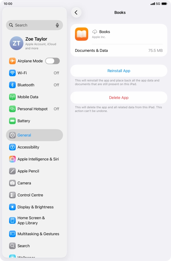 Slide your finger upwards starting from the bottom of the screen to return to the home screen.