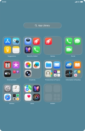 The app is now placed in the Hidden folder in the App Library.